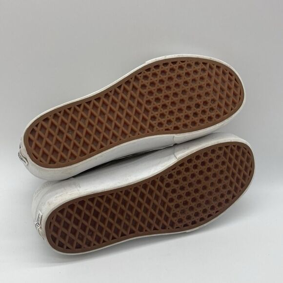 Womens 9.5 Vans Old Skool Stackform Height Sneaker True White Canvas platform - Picture 8 of 9